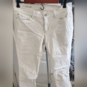 Ann Taylor Modern Fit White Jeans